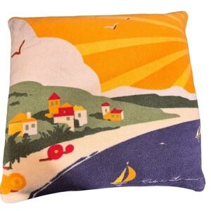 Ralph Lauren Blue Label Pillow Coastal Beach‎ Sailboat Down Throw Pillow 24x24